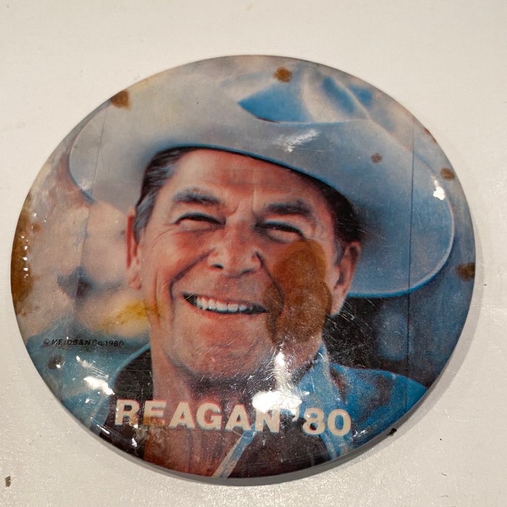 Vintage Ronald “Reagan ‘80” Presidential Campaign Button